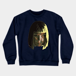 Abstract Face Crewneck Sweatshirt